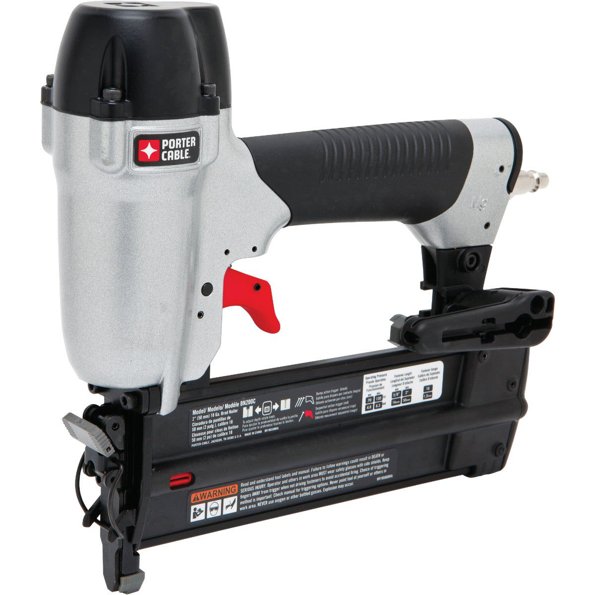 Porter-Cable BN200C pneumatic brad nailer kit
