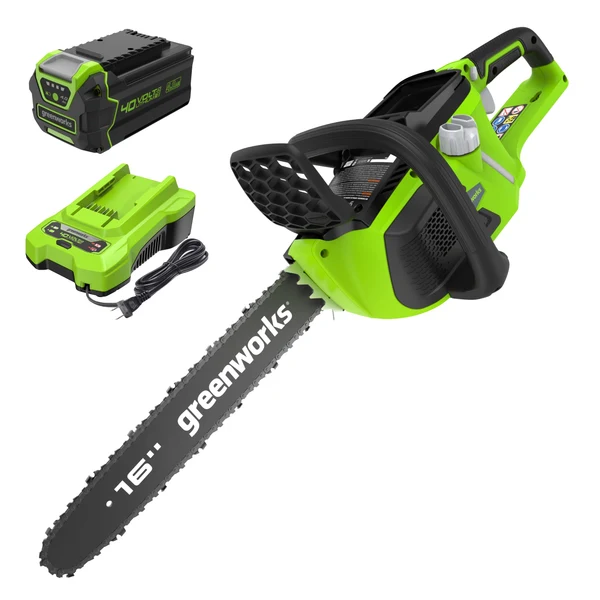 Greenworks 20312 40V 16-inch cordless chainsaw kit