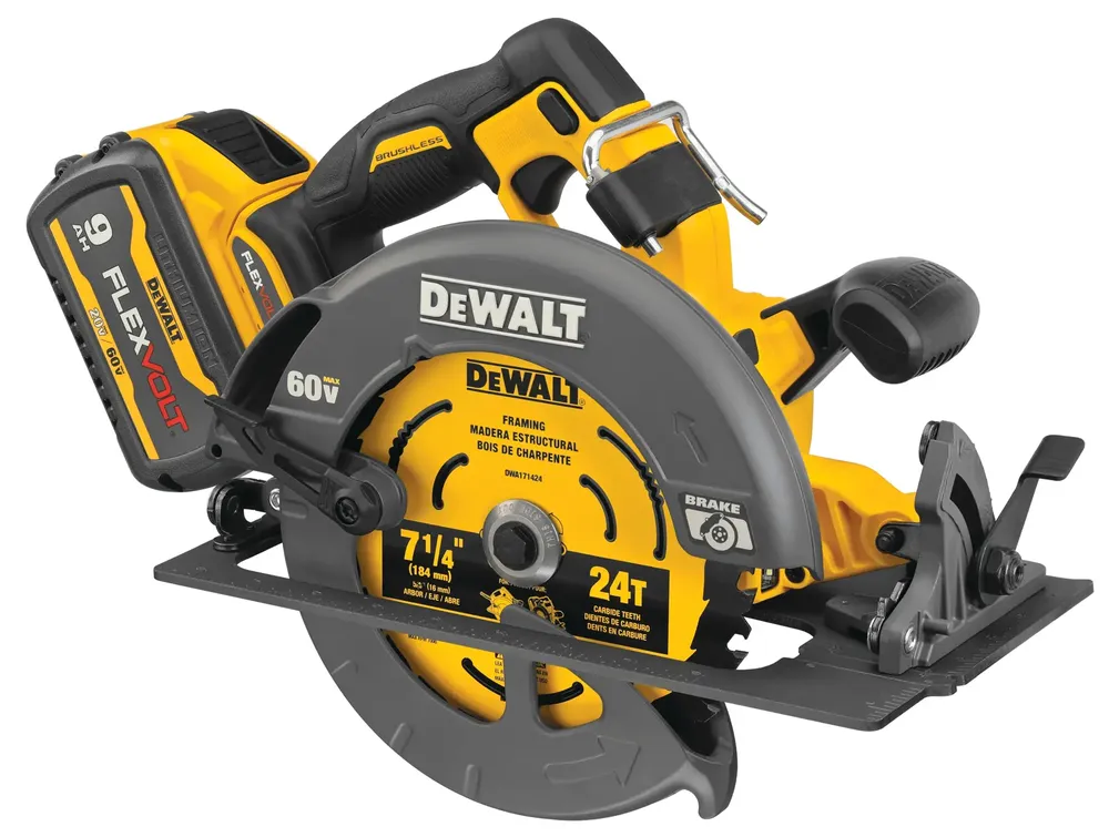 DeWalt DCS578X1 FLEXVOLT 60V MAX 7-1/4-inch cordless circular saw kit
