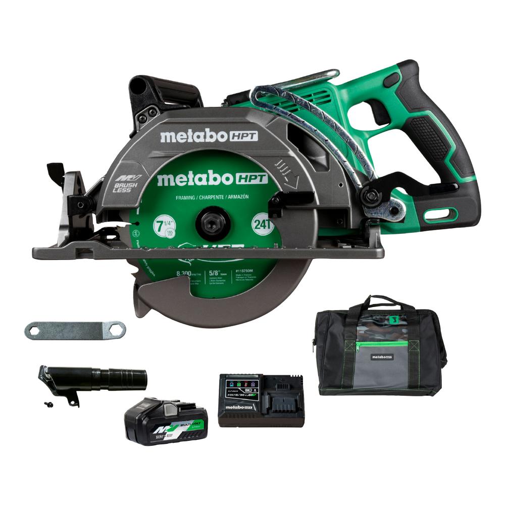 Metabo HPT C3607DWAQ4 36V MultiVolt 7-1/4-inch rear-handle circular saw