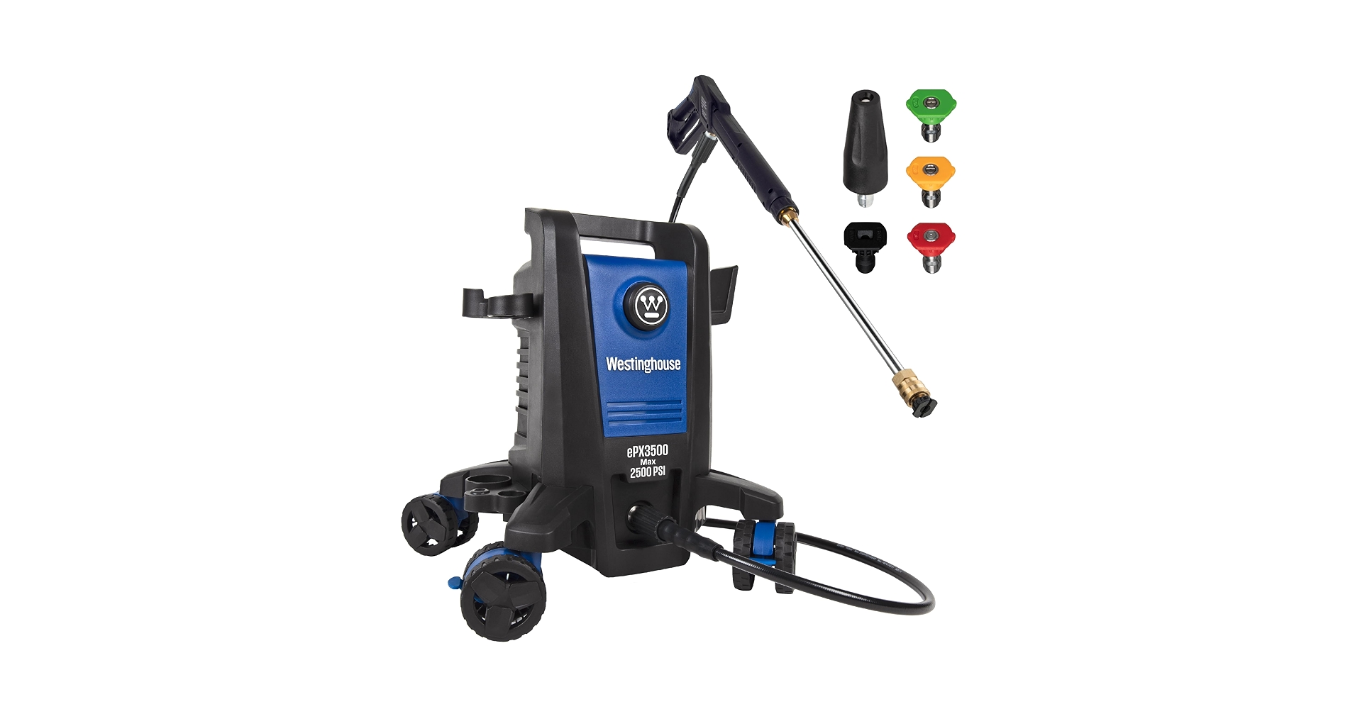 Westinghouse ePX3500 electric pressure washer with nozzles