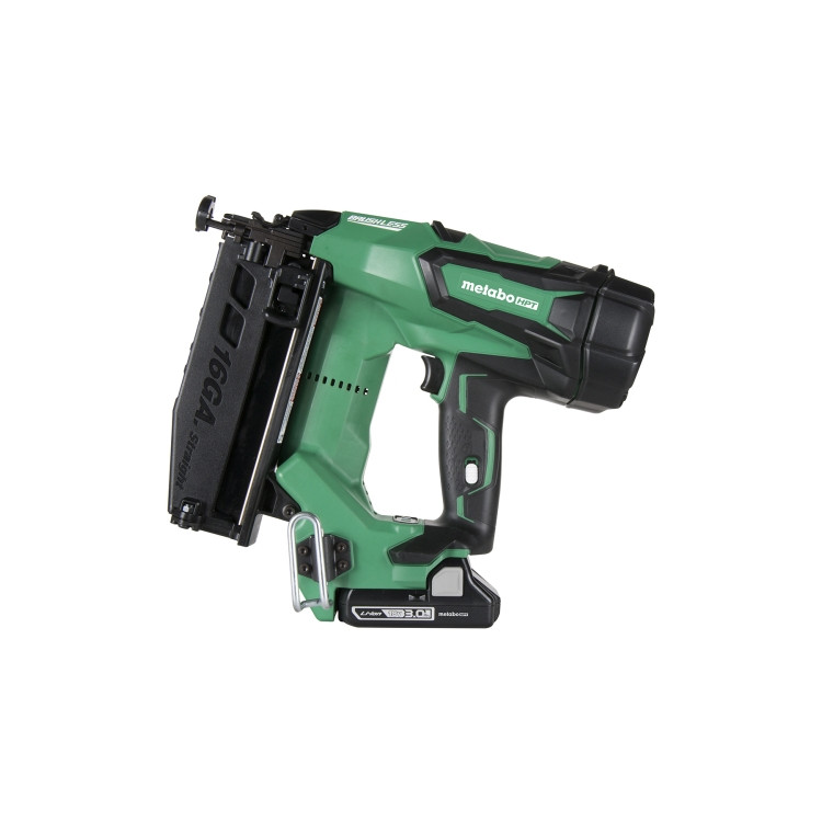 Metabo HPT NT1865DMST 18V MultiVolt 16-gauge straight finish nailer kit