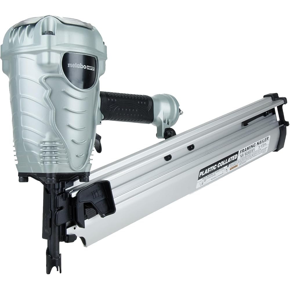 Metabo HPT NR90AES1 21-degree pneumatic framing nailer