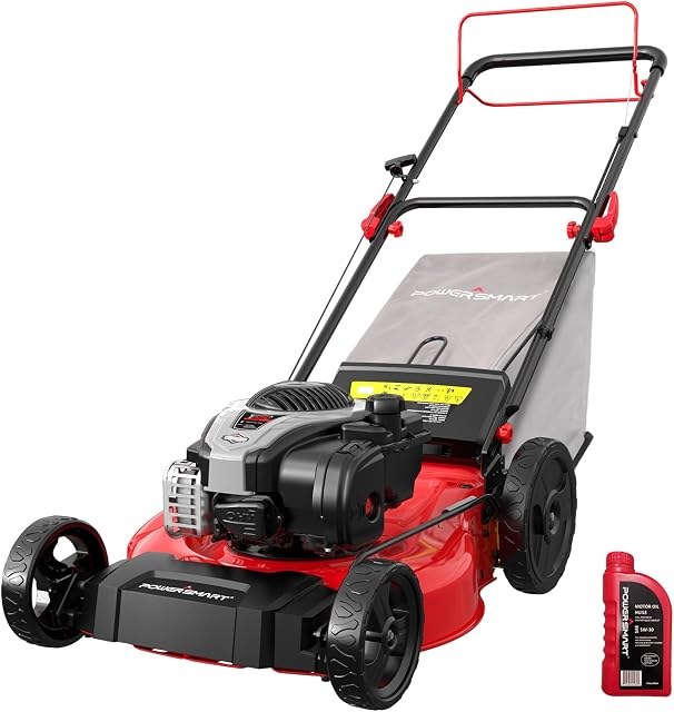 PowerSmart B8721S2 21-inch self-propelled gas lawn mower with Briggs & Stratton 140cc engine