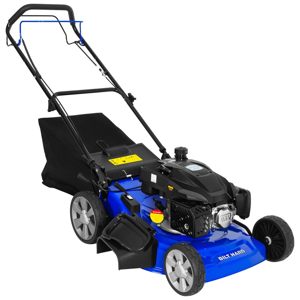 BILT HARD 21-inch self-propelled gas lawn mower with 201cc engine