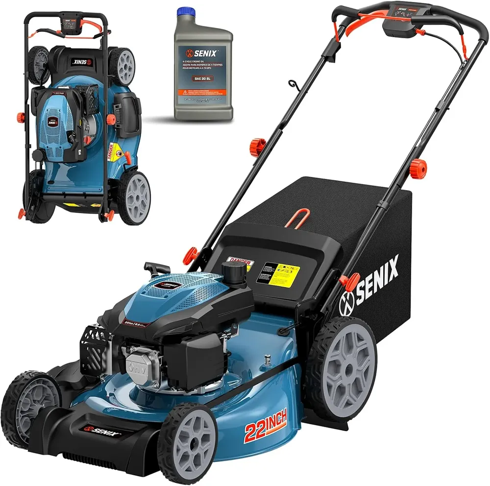 PowerSmart V8721S1 21-inch self-propelled gas lawn mower with 170cc engine