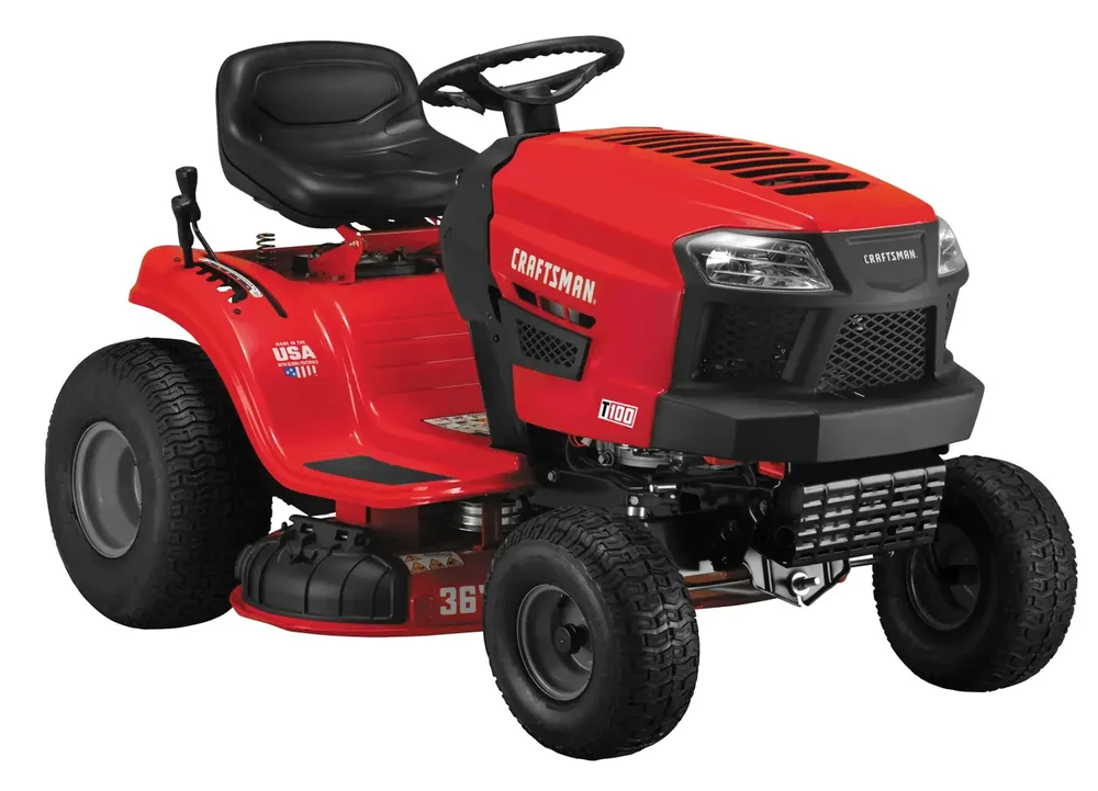 Craftsman T100 36-inch gas riding lawn mower