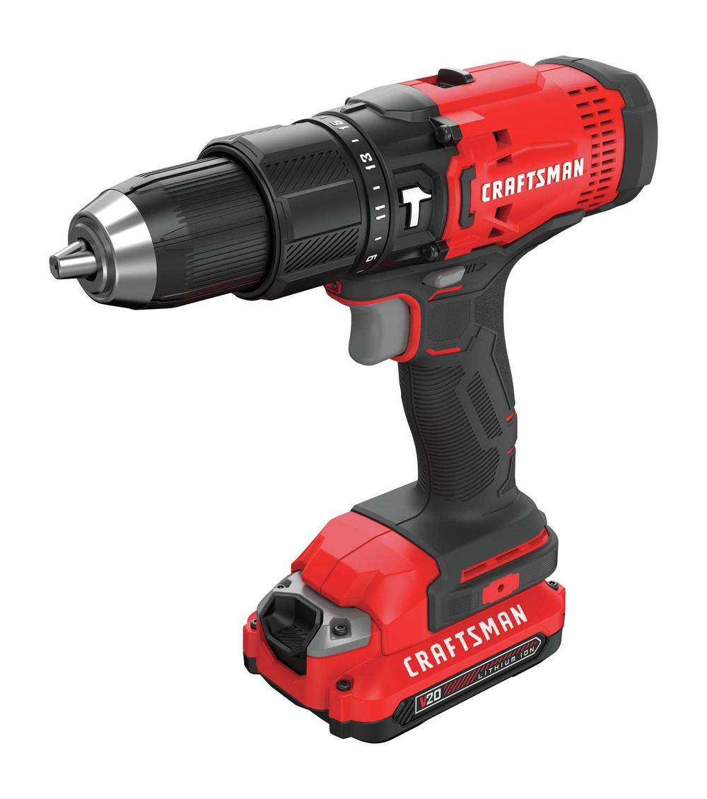 Craftsman CMCD711C2 V20 hammer drill kit