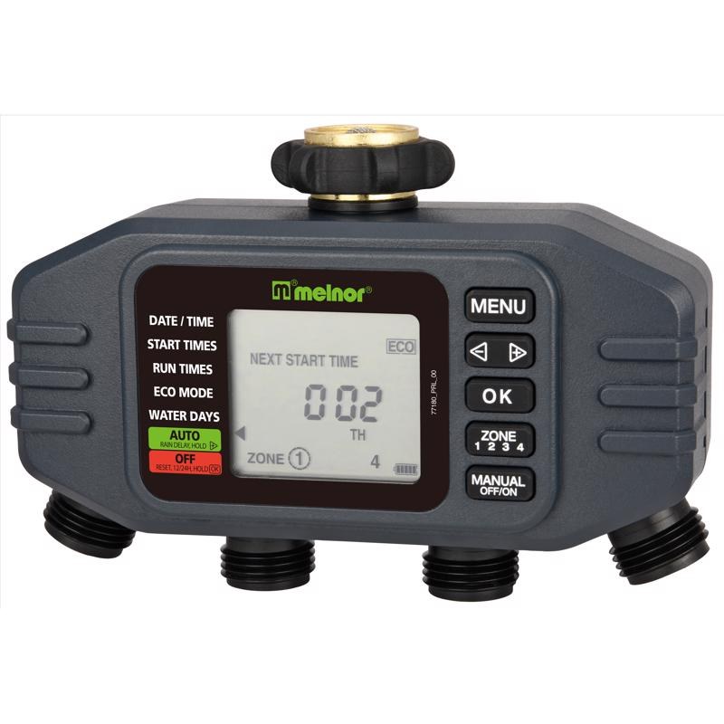 Melnor 65140AMZ AquaTimer four-zone digital water timer
