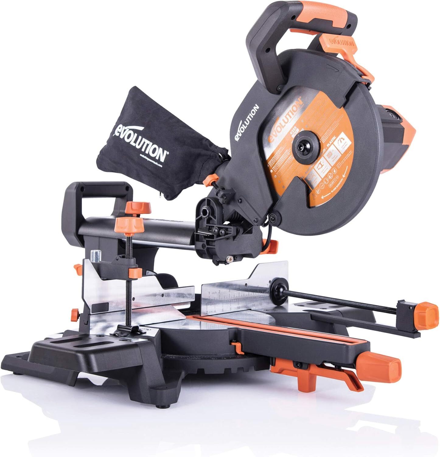 Evolution R255SMS+ 10-inch multi-material sliding miter saw