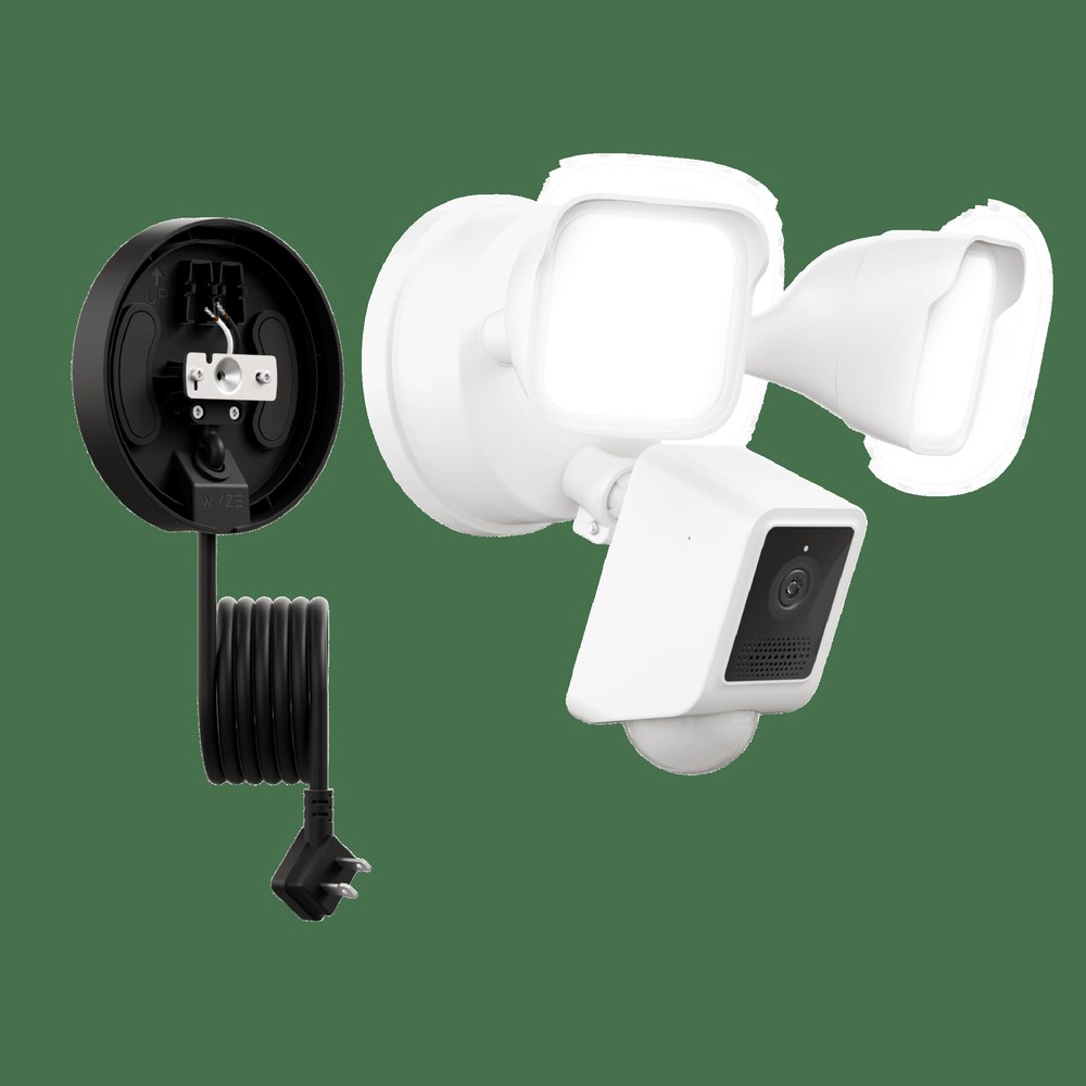 Wyze Cam Floodlight v2 with plug-in mount and camera