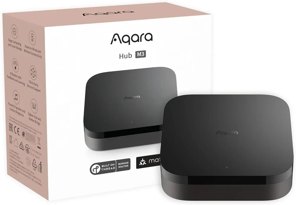 Aqara Hub M3 smart home hub with packaging