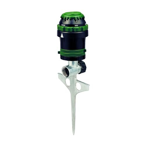 Orbit H2O-6 gear-drive sprinkler on metal T-spike