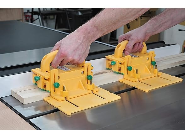 MicroJig GRR-RIPPER GR-200 push blocks on a table saw
