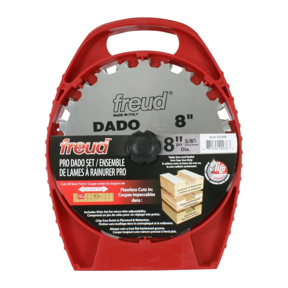 Freud SD208 8-inch stacked dado set in case