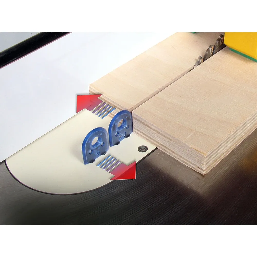 MicroJig MJ Splitter SteelPro installed on a zero-clearance insert
