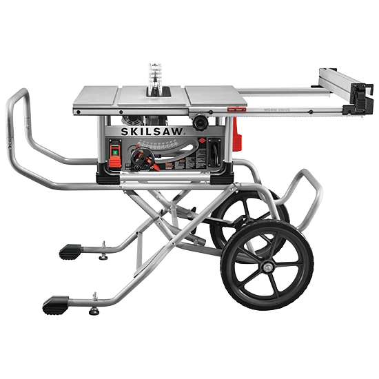 SKILSAW SPT99-11 10-inch worm-drive table saw with rolling stand