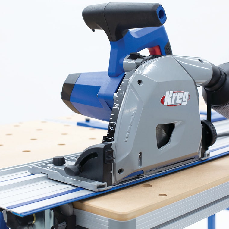 Kreg ACS2000 plunge saw with 62-inch guide track